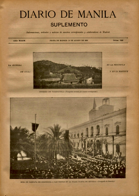 Beauchyphoto_portada_Diario_de_Manila_15:08:1895_Despedida_tropas_Emilio_Beauchy_Cano_fotografias_antiguas_postales_fotonoticias